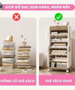 Giá sách Cá Sấu GS05