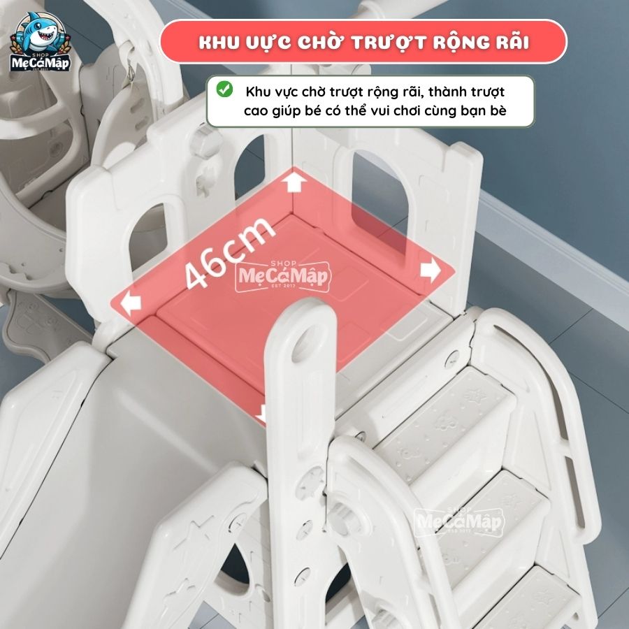 Cầu trượt big size dài 2m P-CS06 32 Cầu trượt lâu đài P-CS06 Note: Sản phẩm không có kính viễn vọng như ảnh