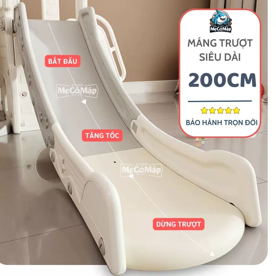 Cầu trượt big size dài 2m P-CS06 31 Cầu trượt lâu đài P-CS06 Note: Sản phẩm không có kính viễn vọng như ảnh