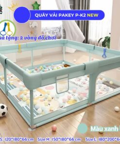 Quây bóng khung inox Pakey P-K2 màu xanh 12 Quây vải PAKEY P-K2