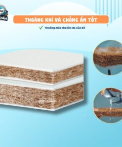 Nệm xơ dừa cho bé Pakey 34 nem xo dua pakey 7