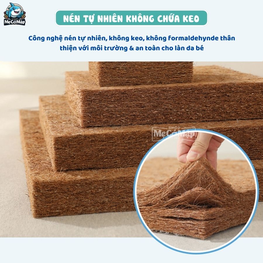 Nệm xơ dừa cho bé Pakey 33 nệm xơ dừa