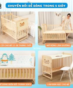 Nôi cũi Pakey CG01 kèm nệm