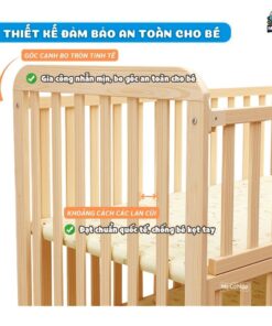 Nôi cũi Pakey CG01 kèm nệm