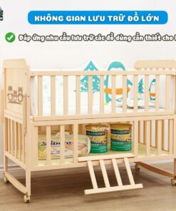 Nôi cũi Pakey CG01 kèm nệm