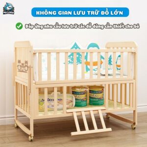 Nôi cũi Pakey CG01 kèm nệm