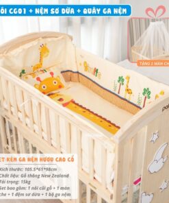 Nôi cũi Pakey CG01 kèm nệm