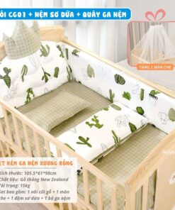 Nôi cũi Pakey CG01 kèm nệm