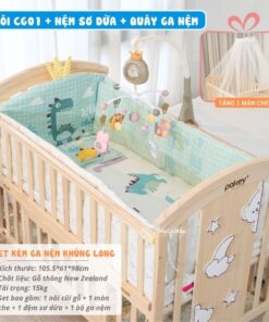 Nôi cũi Pakey CG01 kèm nệm