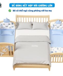 Nôi cũi gỗ đa năng Pakey CG02 27 Nôi cũi gỗ cho bé Pakey CG02