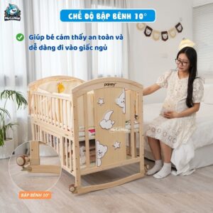 Nôi cũi gỗ đa năng Pakey CG02 28 Nôi cũi gỗ cho bé Pakey CG02