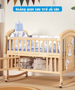 Nôi cũi gỗ đa năng Pakey CG02 26 Nôi cũi gỗ cho bé Pakey CG02