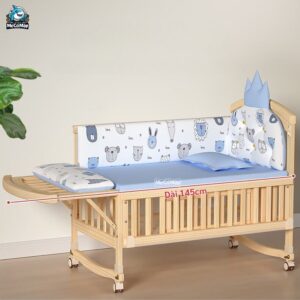 Nôi cũi gỗ đa năng Pakey CG02 30 Nôi cũi gỗ cho bé Pakey CG02