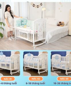 Nôi cũi gỗ đa chế độ Pakey CG03 19 Nôi cũi gỗ cho bé Pakey CG03