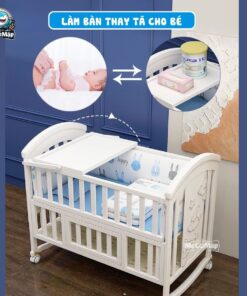 Nôi cũi gỗ đa chế độ Pakey CG03 22 Nôi cũi gỗ cho bé Pakey CG03