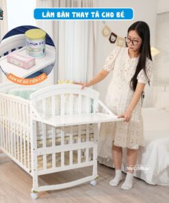 Nôi cũi gỗ đa chế độ Pakey CG03 23 Nôi cũi gỗ cho bé Pakey CG03