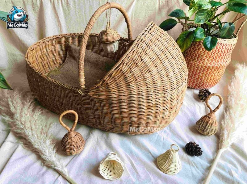 11+ mẫu nôi tre truyền thống cho bé đẹp nhất hiện nay 16 nôi tre cho bé