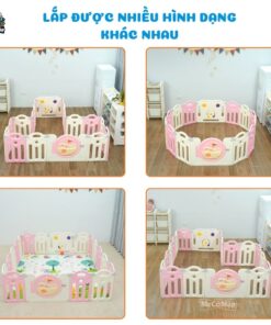 Quây cũi nhựa cho bé gấp gọn Happy Boat QN05