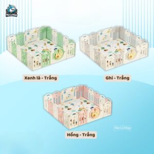 Quây cũi nhựa cho bé gấp gọn Happy Boat QN05