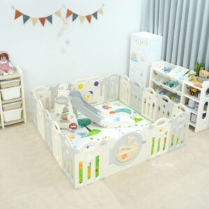 Quây cũi nhựa cho bé gấp gọn Happy Boat QN05