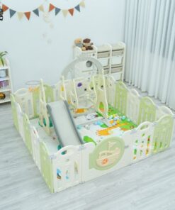 Quây cũi nhựa cho bé gấp gọn Happy Boat QN05