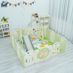 Quây cũi nhựa cho bé gấp gọn Happy Boat QN05