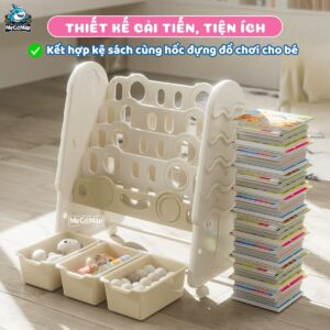 Kệ sách cho bé hình cây thông Pakey GS04 16 GIÁ SÁCH CÂY THÔNG GS04