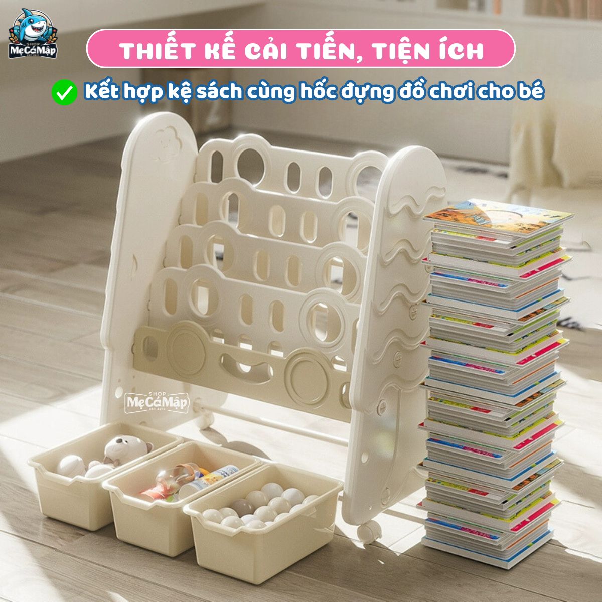 Kệ sách cho bé hình cây thông Pakey GS04 23 GIÁ SÁCH CÂY THÔNG GS04