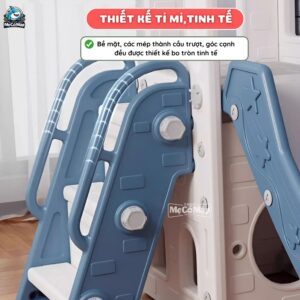 Cầu trượt xích đu Pakey P-CS07 máng dài 2m 17 CTXĐ Lâu đài P-CS07