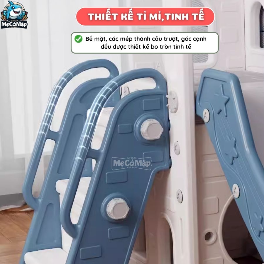 Cầu trượt big size dài 2m P-CS06 35 Cầu trượt lâu đài P-CS06 Note: Sản phẩm không có kính viễn vọng như ảnh
