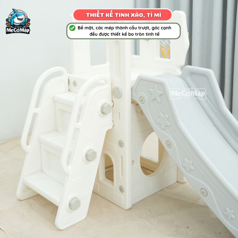 Cầu trượt big size dài 2m P-CS06 33 Cầu trượt lâu đài P-CS06 Note: Sản phẩm không có kính viễn vọng như ảnh