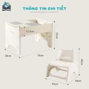 Bộ bàn ghế LEGO PAKEY F22