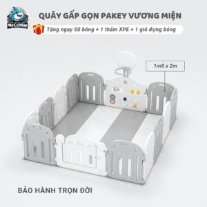 Quây cũi nhựa Pakey Vương Miện 39 Quây cũi nhựa cho bé Vương Miệng