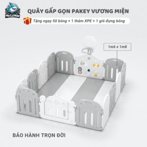 Quây cũi nhựa Pakey Vương Miện 38 Quây cũi nhựa cho bé Vương Miệng