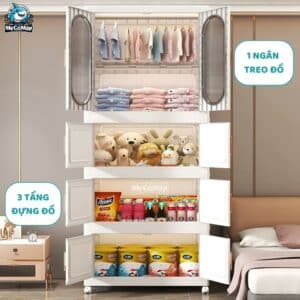 Tủ nhựa cho bé HC10