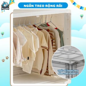 Tủ nhựa cho bé Pakey BG004 5 tầng