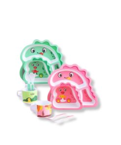 Set đồ dùng ăn dặm sợi tre cho bé