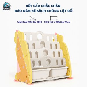 Kệ sách cho bé hình cà rốt
