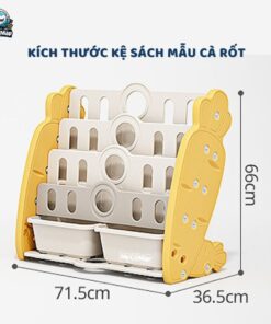 Kệ sách cho bé hình cà rốt