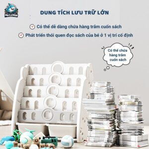 Kệ sách cho bé hình cà rốt