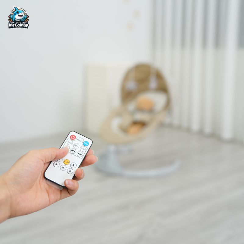 Hướng dẫn lắp nôi điện và những lưu ý quan trọng cho ba mẹ 6 Kiểm tra nôi và bộ điều khiển từ xa