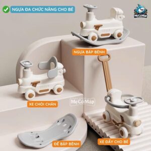 Ngựa bập bênh 3in1 Pakey RH02