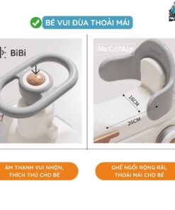 Ngựa bập bênh 3in1 Pakey RH02