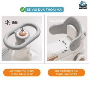 Ngựa bập bênh 3in1 Pakey RH02