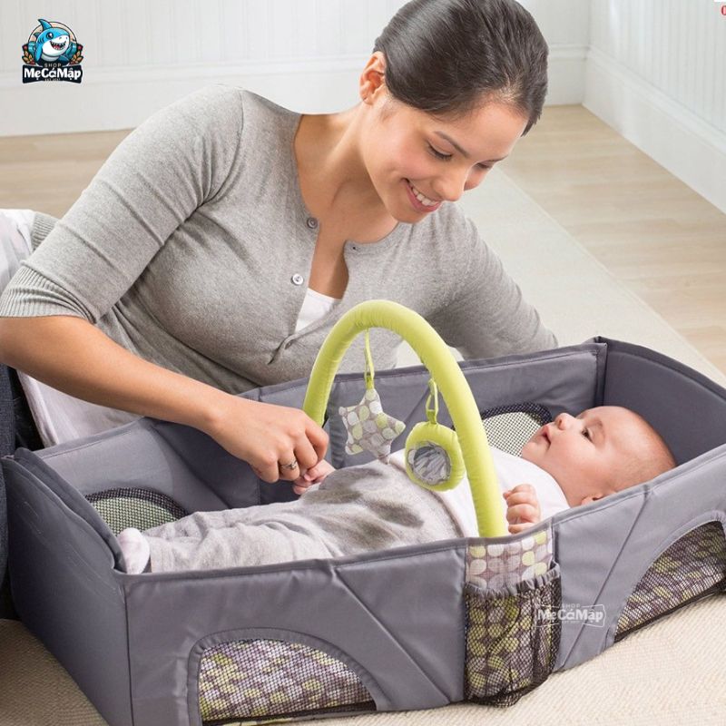 Tổng hợp 25+ mẫu nôi xách tay cho bé đẹp, dẫn đầu xu hướng 18 Nôi xách tay em bé