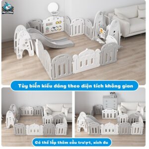 Quây cũi nhựa liên hoàn pakey vương miện