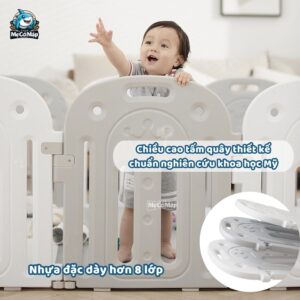 Quây cũi nhựa Pakey Vương Miện 26 Quây cũi nhựa cho bé Vương Miệng