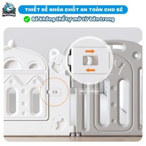 Quây cũi nhựa Pakey Vương Miện 28 Quây cũi nhựa cho bé Vương Miệng