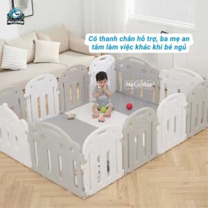 Quây cũi nhựa Pakey Vương Miện 36 Quây cũi nhựa cho bé Vương Miệng