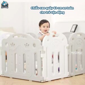 Quây cũi nhựa Pakey Vương Miện 35 Quây cũi nhựa cho bé Vương Miệng